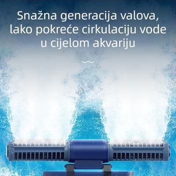 SQG Pumpa za cirkulaciju akvarija — izuzetno tiha, promjenjiva frekvencija, podvodni tvorac valova s križnim tokom