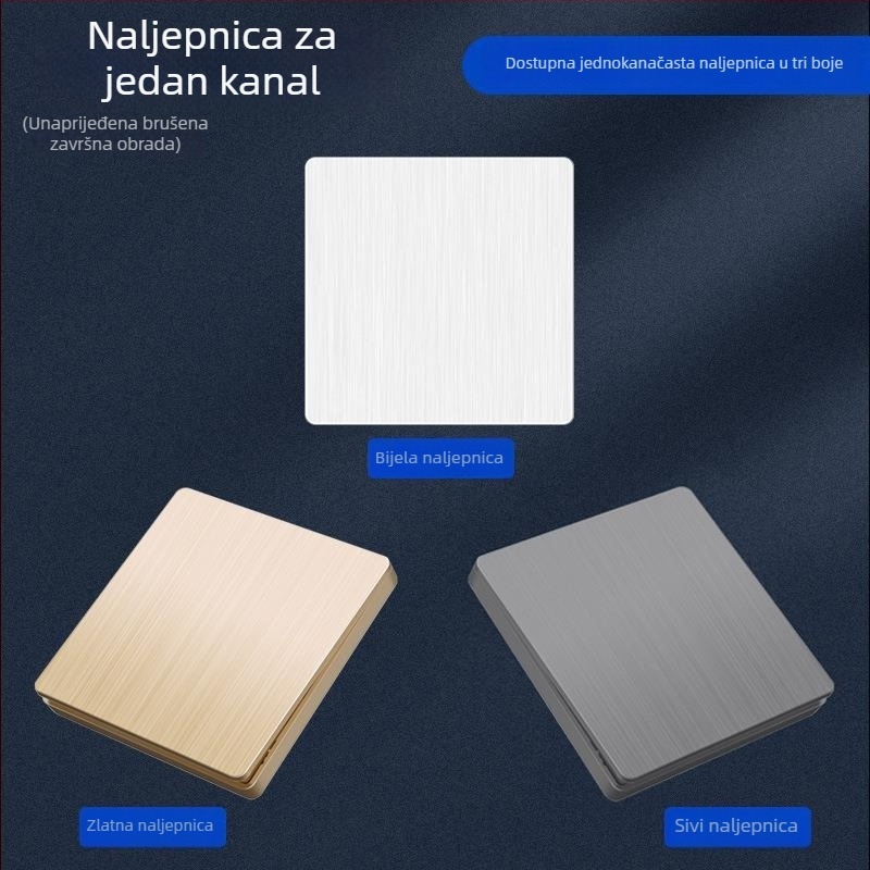 Bežični daljinski upravljivi zidni prekidač, 86-panel, 220V, za LED rasvjetu
