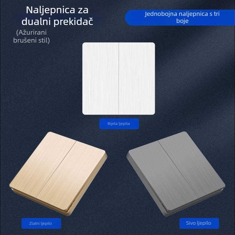 Bežični daljinski upravljivi zidni prekidač, 86-panel, 220V, za LED rasvjetu
