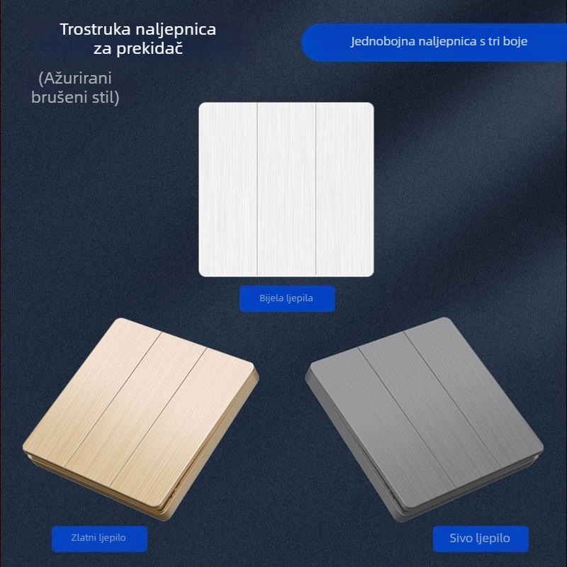 Bežični daljinski upravljivi zidni prekidač, 86-panel, 220V, za LED rasvjetu