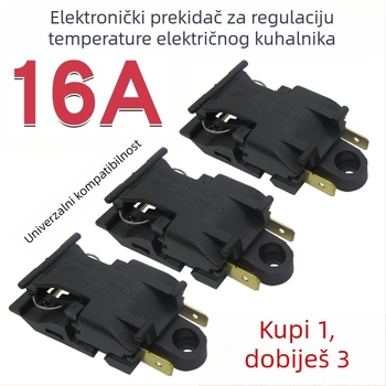 Prekidač kontrole temperature za električni čajnik - 30A, visoka snaga, bakreni kontakti, automatsko isključivanje, prekidač za paru