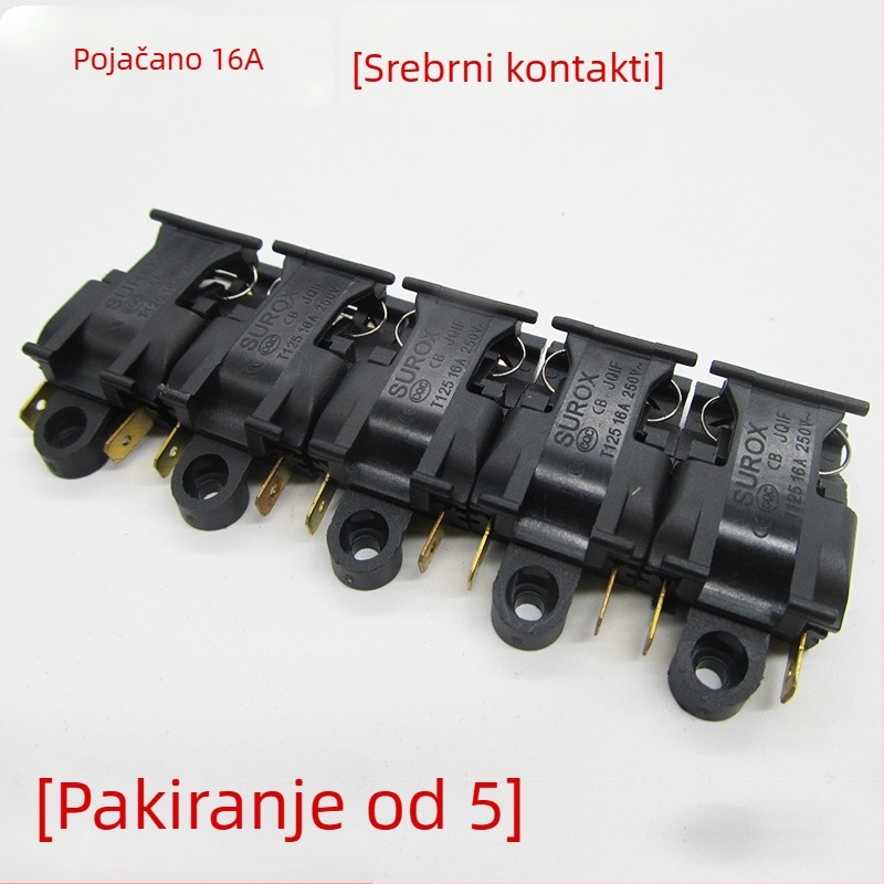 Prekidač kontrole temperature za električni čajnik - 30A, visoka snaga, bakreni kontakti, automatsko isključivanje, prekidač za paru