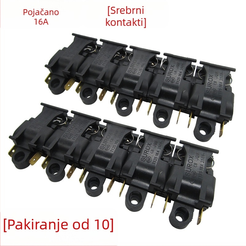 Prekidač kontrole temperature za električni čajnik - 30A, visoka snaga, bakreni kontakti, automatsko isključivanje, prekidač za paru