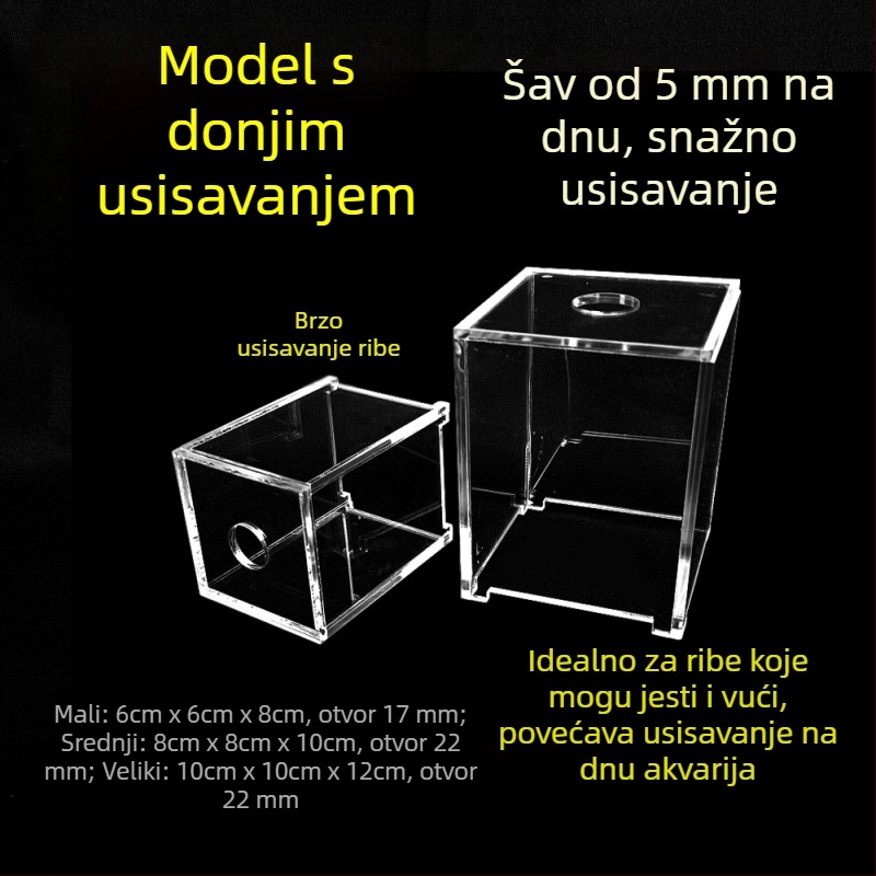 3-u-1 poklopac za akvarijsku pumpu, zaštita od usisavanja i kutija za blokiranje pijeska