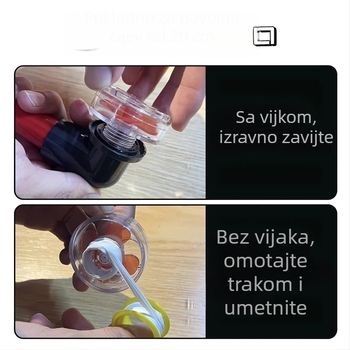 Set za modifikaciju izlaza akvarija s okretivnom mlaznicom i priključkom cijevi, PVC, 500 g