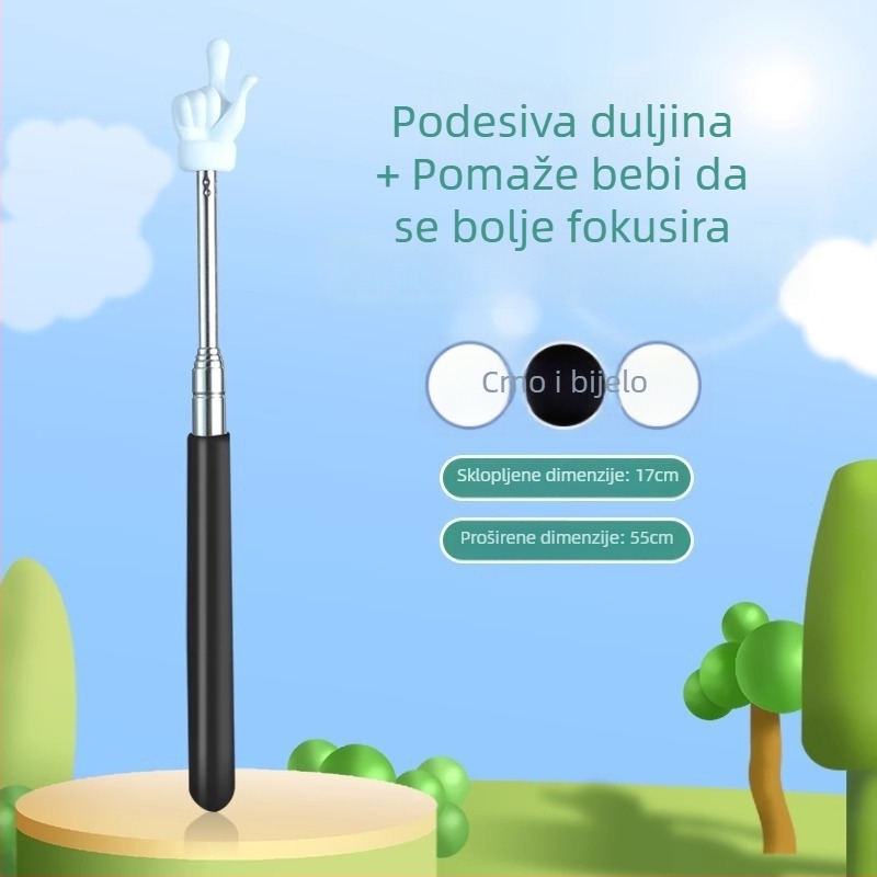 Metalni baton za nastavu, proširivi, učiteljski alat, marka Friendly, Tip: Baton, Značajke: Regularno, Ispis logotipa: Nije moguće