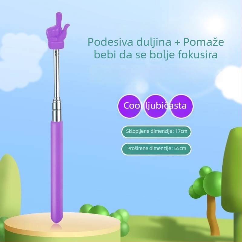 Metalni baton za nastavu, proširivi, učiteljski alat, marka Friendly, Tip: Baton, Značajke: Regularno, Ispis logotipa: Nije moguće