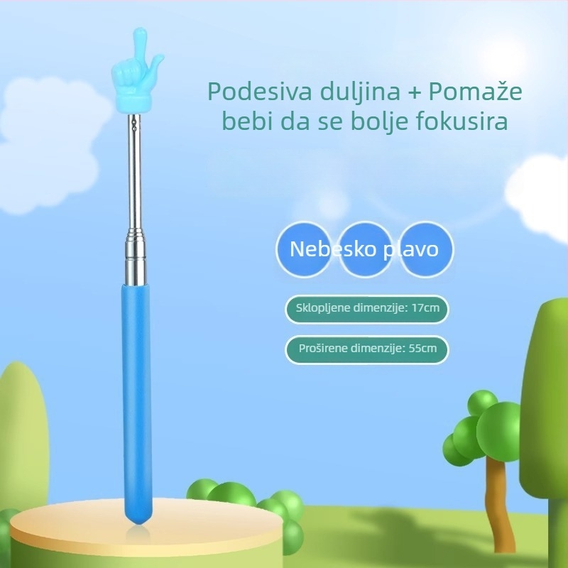 Metalni baton za nastavu, proširivi, učiteljski alat, marka Friendly, Tip: Baton, Značajke: Regularno, Ispis logotipa: Nije moguće