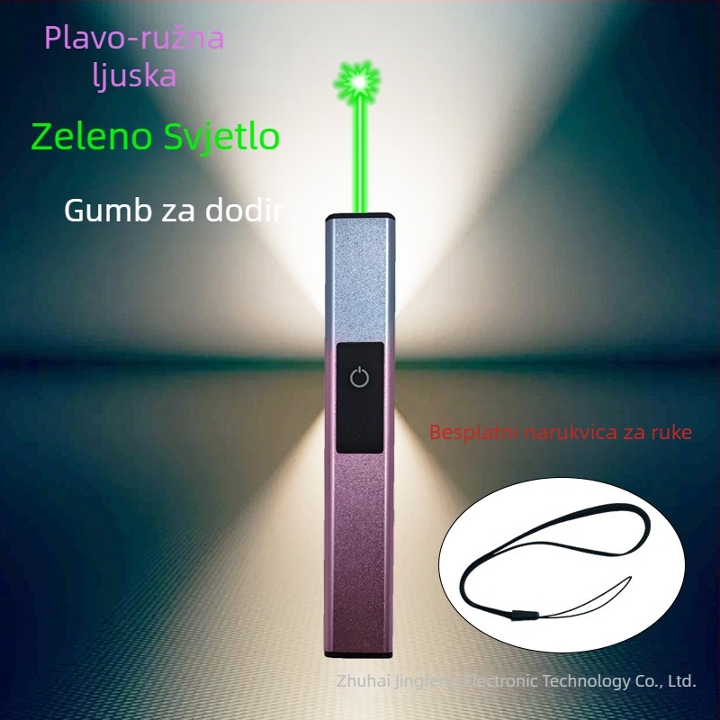 Puni laser pokazivač – metalno kućište, mogućnost otiska logotipa, prilagodba dostupna, za fizičke eksperimente, igru s kućnim ljubimcima i dalekometno osvjetljenje