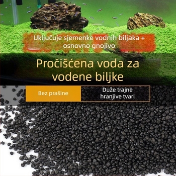 Set za uređenje akvarija: keramički pijesak, pijesak za dno, sjemenke vodnih biljaka, osnovno gnojivo, bistra voda