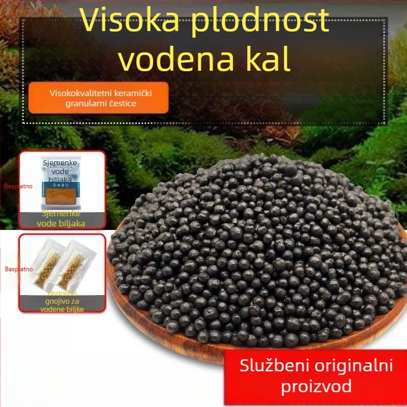 Set za uređenje akvarija: keramički pijesak, pijesak za dno, sjemenke vodnih biljaka, osnovno gnojivo, bistra voda