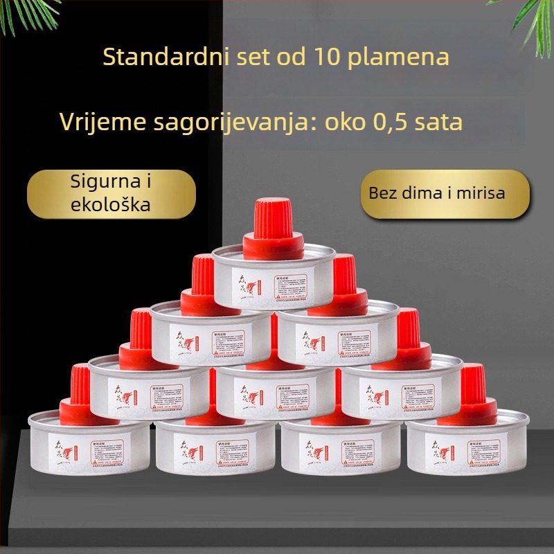Gorivo za alkoholnu lampu za mali lonac za kuhanje – brand Friends, ekološka mješavina ulja (mineralna i biljna ulja), moderan jednostavan stil, gori 30/60/120 minuta