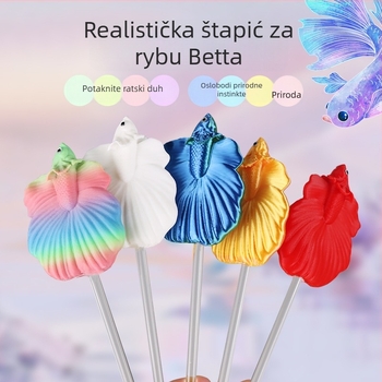 Interaktivni štapić za igru s ribicama u akvariju – PVC, 12.6 g, Brand Fish and water country, Oprema za akvarij