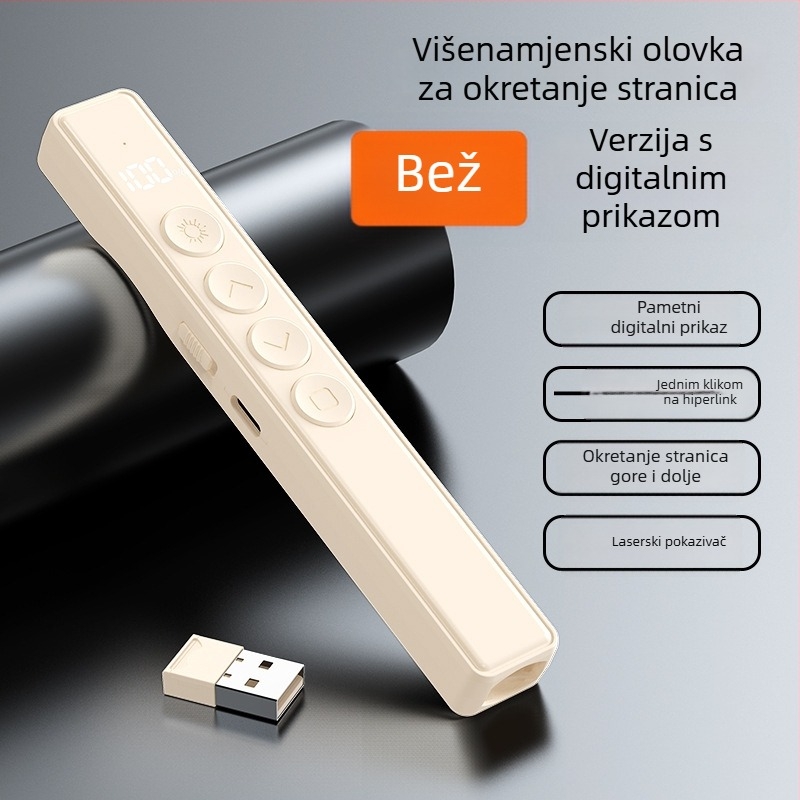 Digitalni laserski pen za prelistavanje stranica s PPT kontrolom — ABS kućište, Nope brend, tiskanje logotipa, prilagodba
