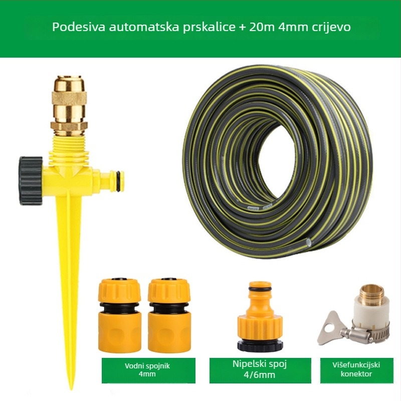 XINE PVC mesingana raspršivač za navodnjavanje – 360° podesivi raspršivač