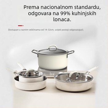 Univerzalni poklop za lonac - 304 nehrđajući čelik, Model g001, 1,6 kg, Badman, Moderna jednostavnost