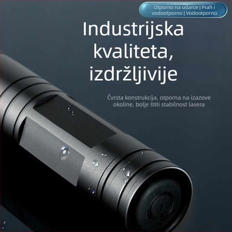 Laser pero s križnim laserskim zrakom, infracrvenim zrakom i dugim dometom – prijenosni građevinski laserski nivo i ručna svjetiljka
