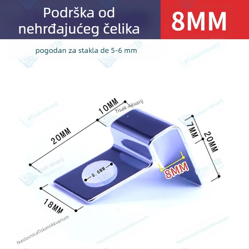 Pastoral Walk Nehrđajući čelični držač poklopca akvarija – Podrška staklenom poklopcu