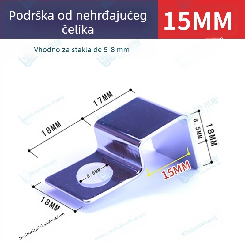 Pastoral Walk Nehrđajući čelični držač poklopca akvarija – Podrška staklenom poklopcu