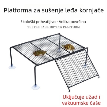 Platforma za sunčanje kornjača - aluminijska legura, 200 g, Oprema za akvarij za vodene kornjače