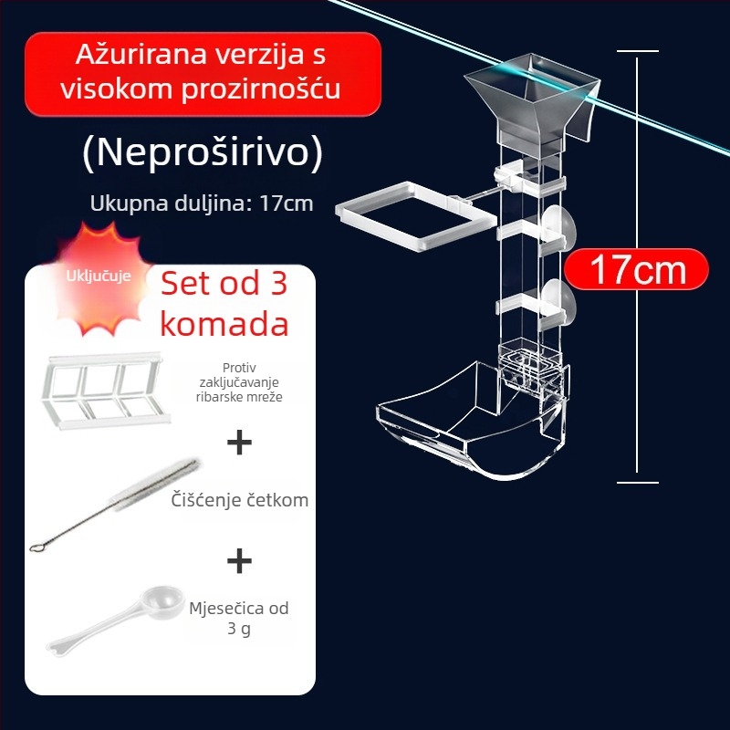 Izvlačna cijev za hranjenje za akvarij za ribe, škampe i Kornjače — ručno hranjenje, brend Water Island Chronicle, kutija s 10 kom