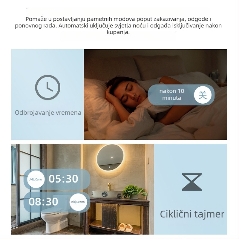 Tuya WiFi pametni prekidač kruga s daljinskim upravljanjem putem mobilnog telefona i zaštita od prenaponske i podnaponske zaštite; radno napajanje 220-380V; bakreni kontakti; električni vijek ≥10000 ciklusa