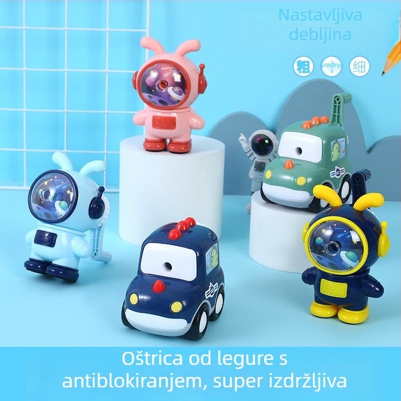 Elf 18127 — ručna oštrilica za olovke, ABS, oblik astronaut raketa auto