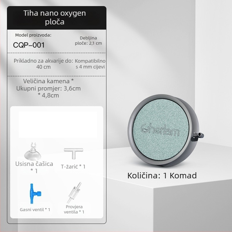 Zračni disk za akvarij – Atomizirani disk kisika, refinator (Materijal: zračni disk; Marka: Cherlam; Težina: 0.1)