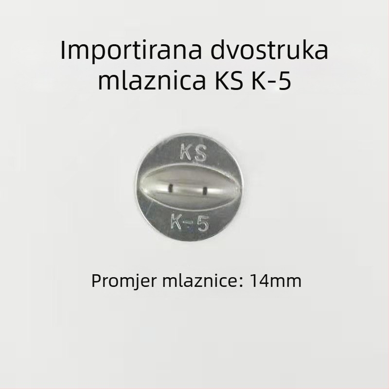 Mlaznica za prskanje s oblikom ventilatora, dvostruka glava, dvostruka otvora, visok tlak, fina magla za poljoprivrednu atomizaciju