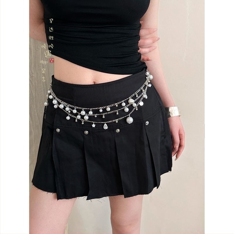 Lanac za struk, metal, etnički stil, dizajn leptira, duljina 60–135 cm