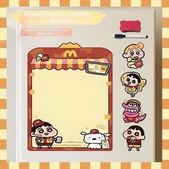 Brisiva magnetska ploča za bilješke na hladnjaku – EVA materijal, sladak stil, tjedni planer