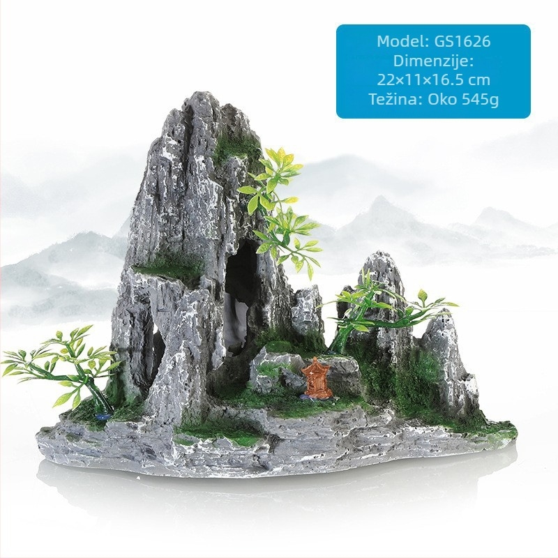 Akvarijski pejzažni dekorativni set od plastičnih smola (Materijal: Plastika; Stil: Simulirano zeleni bilje; Funkcija: Stvaranje atmosfere; Glavna namjena: Uređenje krajolika; Pakiranje: 10 kom.)