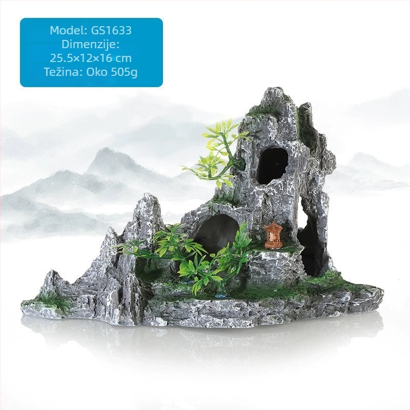 Akvarijski pejzažni dekorativni set od plastičnih smola (Materijal: Plastika; Stil: Simulirano zeleni bilje; Funkcija: Stvaranje atmosfere; Glavna namjena: Uređenje krajolika; Pakiranje: 10 kom.)