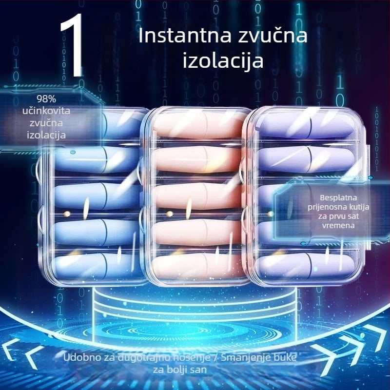 Ušne čepići za spavanje — pjena, jednostavna učinkovitost, konvencionalna upotreba
