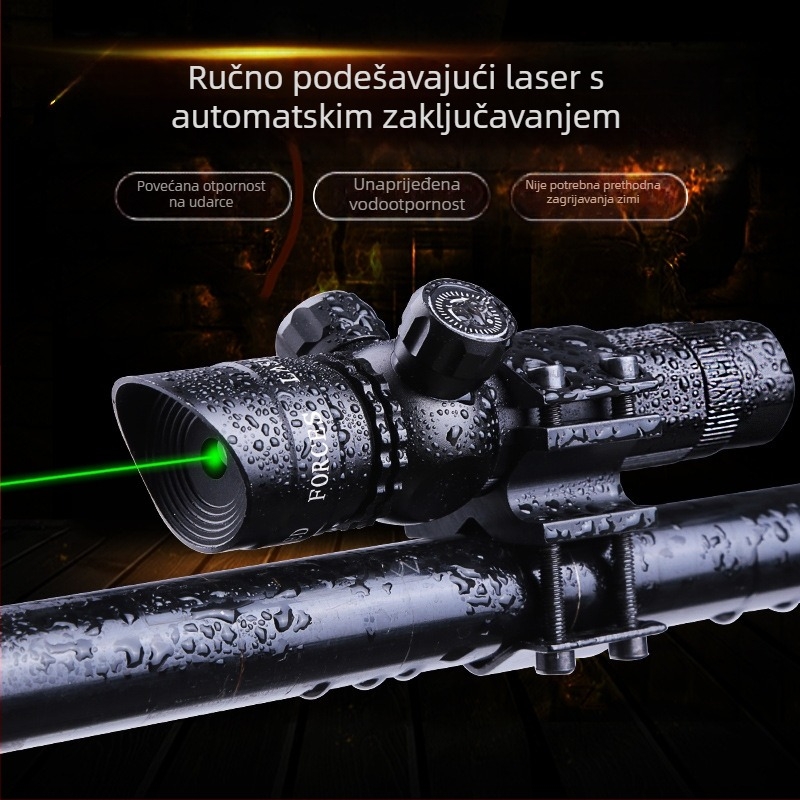 Laser nišan od aluminijske legure, ručno podešavanje, vodootporan i otporan na udarce