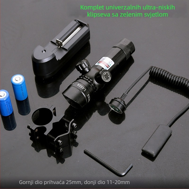 Laser nišan od aluminijske legure, ručno podešavanje, vodootporan i otporan na udarce