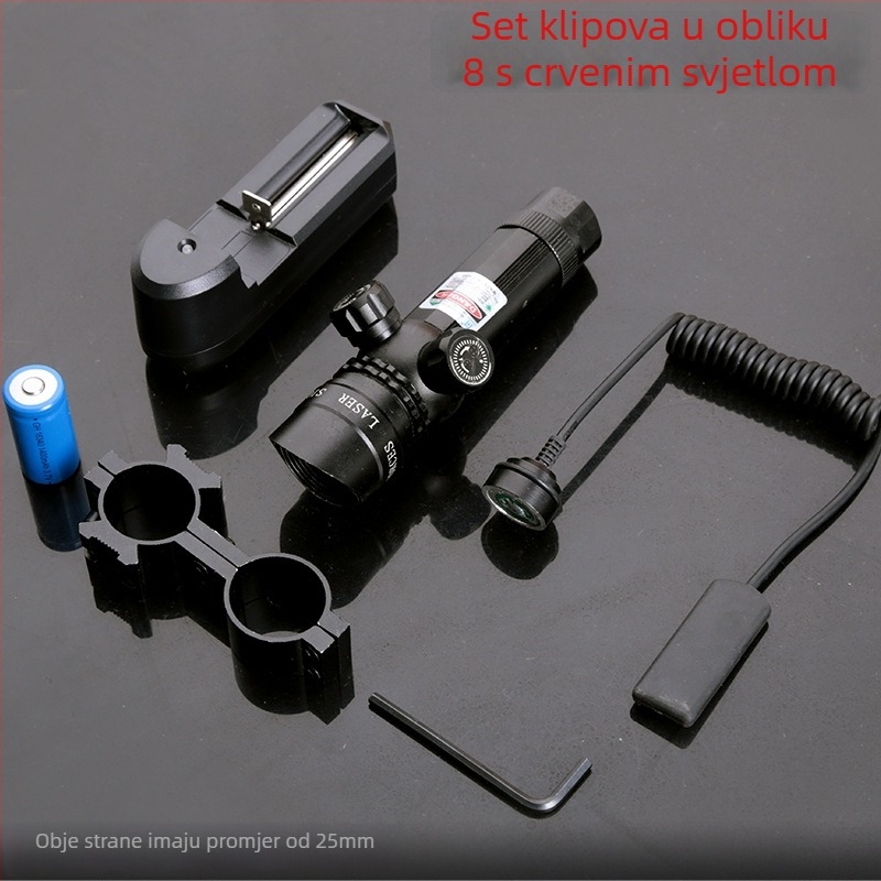 Laser nišan od aluminijske legure, ručno podešavanje, vodootporan i otporan na udarce