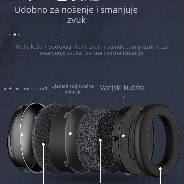 Šumom izolirane ušne zaštitne maskice za spavanje u domu, Materijal: svila cvijet, Standardne specifikacije