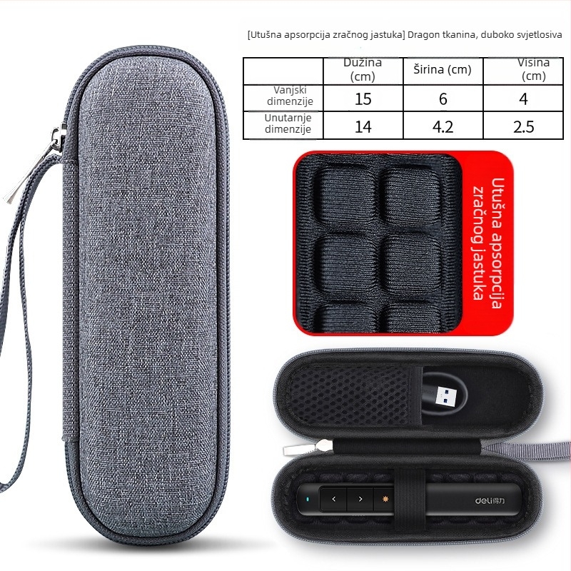 Torba za laserski pokazivač – tekstilna torba s zaštitnim poklopcem, model SS10, nosivost 5 kg, tisk toplinskim prijenosom, prilagodba