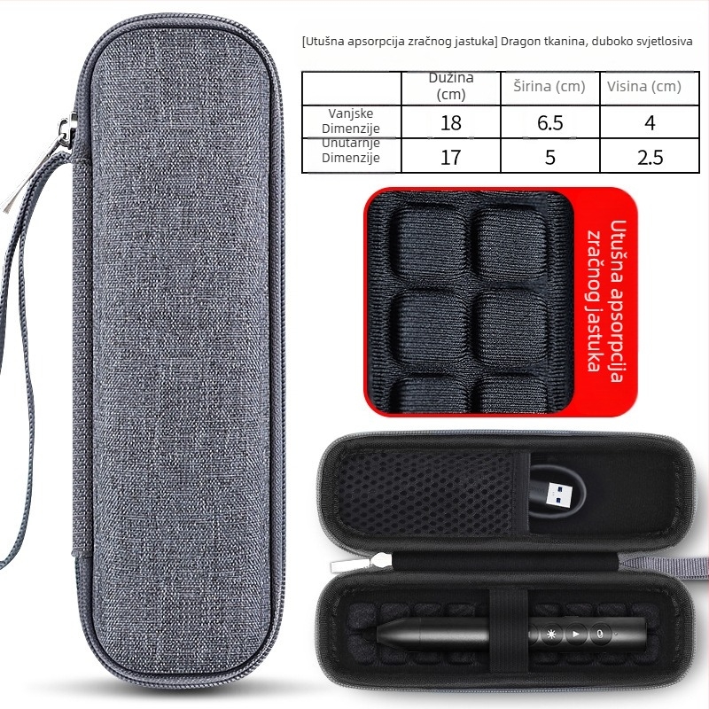 Torba za laserski pokazivač – tekstilna torba s zaštitnim poklopcem, model SS10, nosivost 5 kg, tisk toplinskim prijenosom, prilagodba