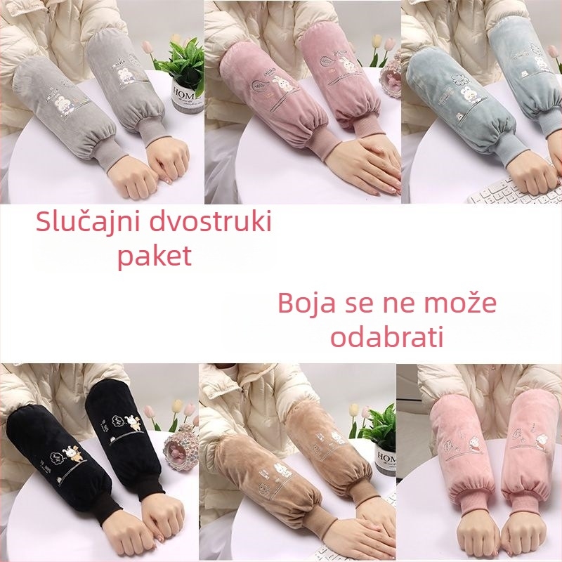 Dulji zaštitni rukavi za kuhinju i posao — tkanina, tisak, odrasla osoba, proljeće