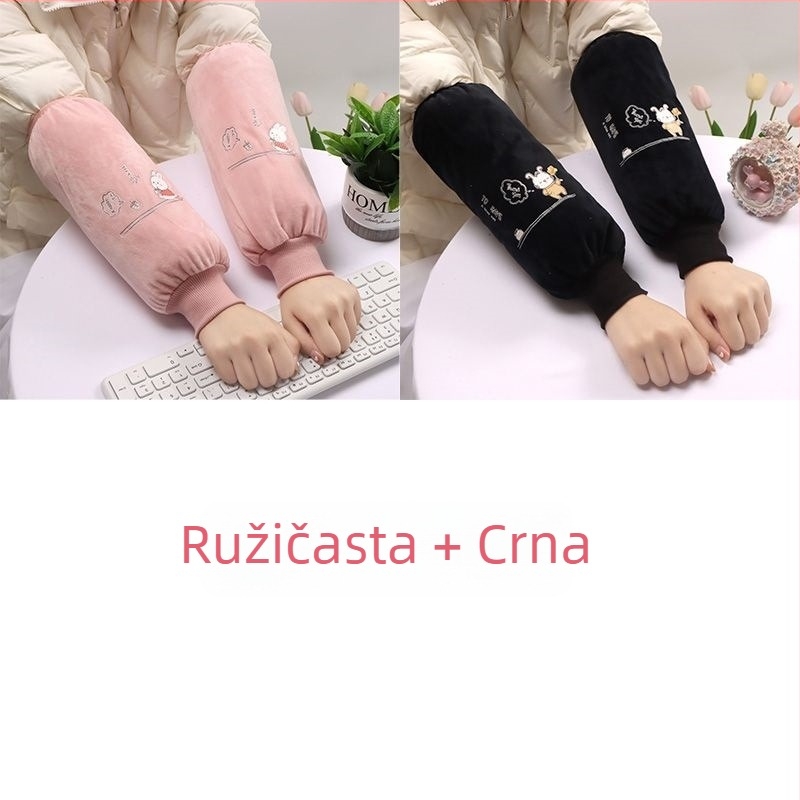 Dulji zaštitni rukavi za kuhinju i posao — tkanina, tisak, odrasla osoba, proljeće