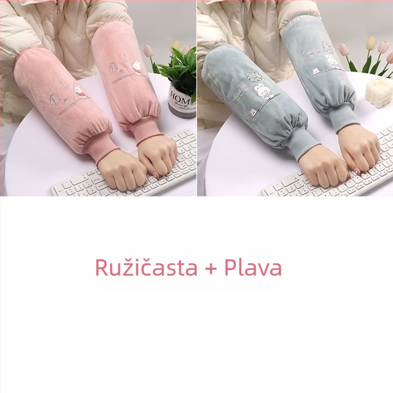 Dulji zaštitni rukavi za kuhinju i posao — tkanina, tisak, odrasla osoba, proljeće