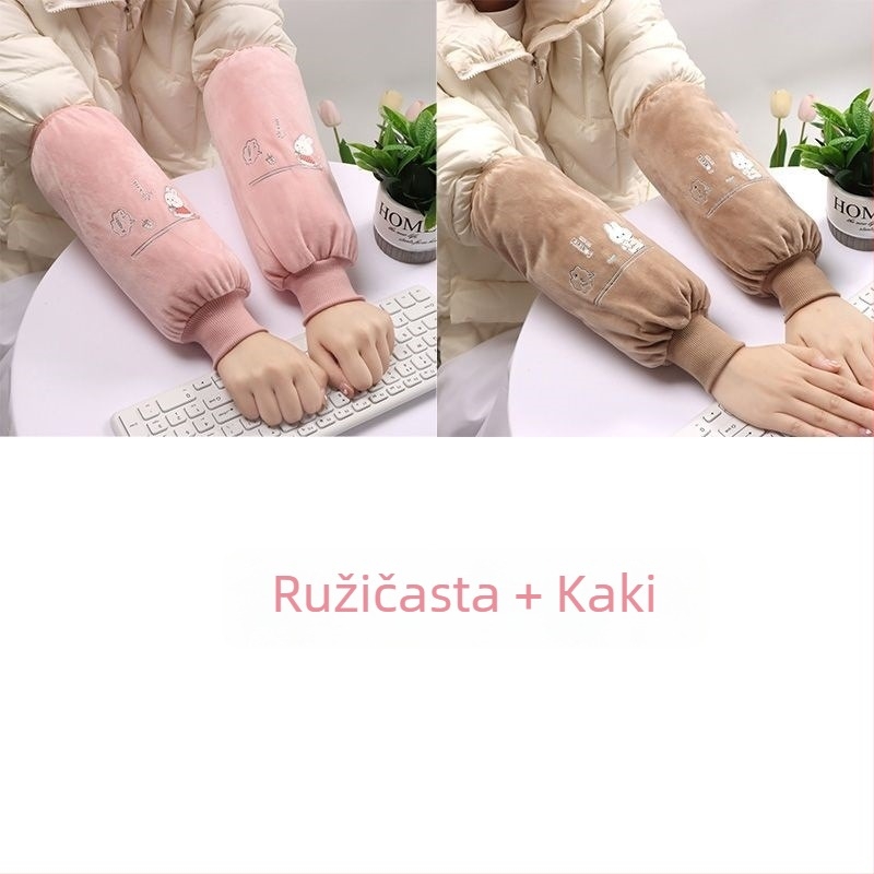 Dulji zaštitni rukavi za kuhinju i posao — tkanina, tisak, odrasla osoba, proljeće