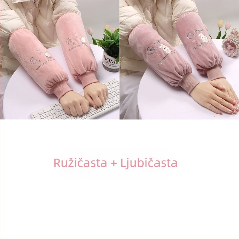 Dulji zaštitni rukavi za kuhinju i posao — tkanina, tisak, odrasla osoba, proljeće