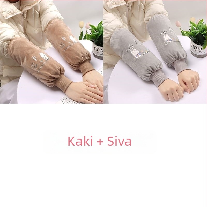 Dulji zaštitni rukavi za kuhinju i posao — tkanina, tisak, odrasla osoba, proljeće