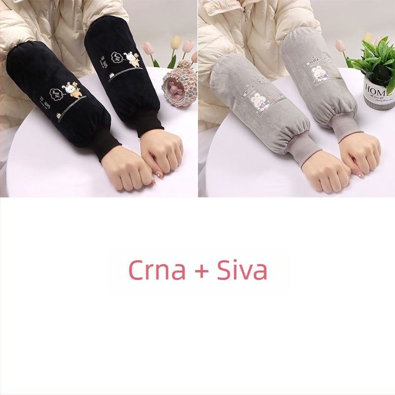 Dulji zaštitni rukavi za kuhinju i posao — tkanina, tisak, odrasla osoba, proljeće