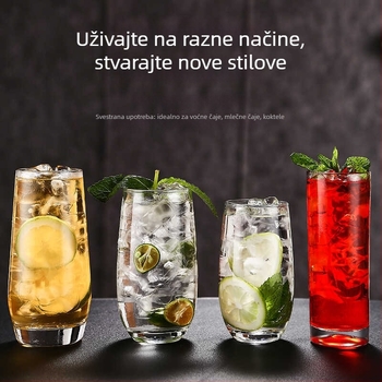 Colin Cup koktel čaša – nordijski stil, staklo, kapacitet 301–400 ml, logotip otisnut