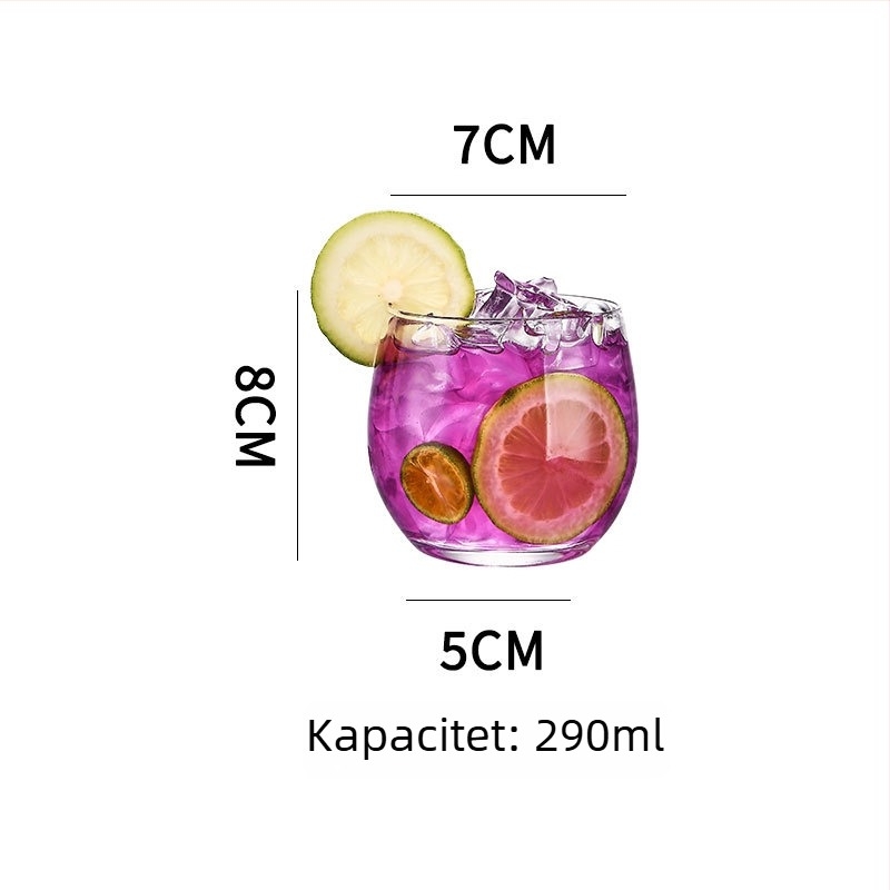 Colin Cup koktel čaša – nordijski stil, staklo, kapacitet 301–400 ml, logotip otisnut