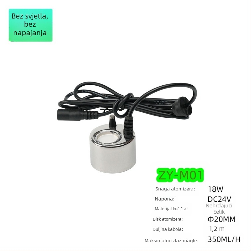 Nehrđajući čelični fogger za akvarij — oprema za akvarij, pakiranje: fogger i dodaci